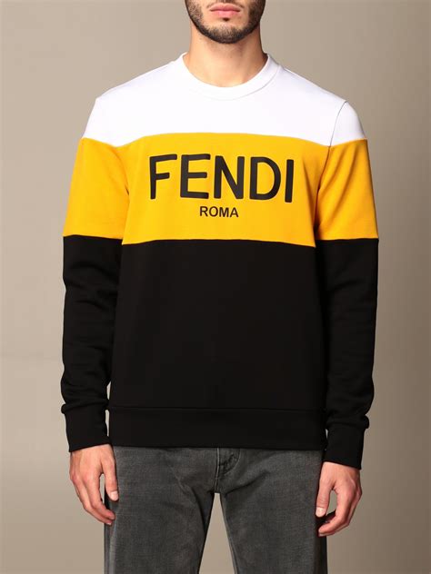 fendi fila sweatshirt|fendi crewneck ruffled shirt.